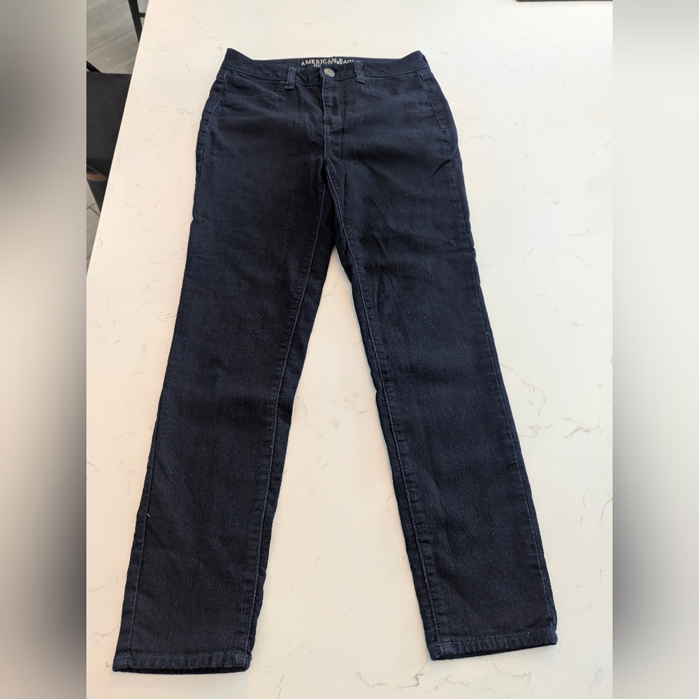 American Eagle Outfitters Dark Blue  Hi-rise Jeggings Size 8